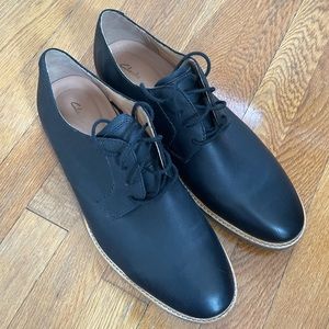 Black Clark’s Dress Shoes — Never Worn 11.5
